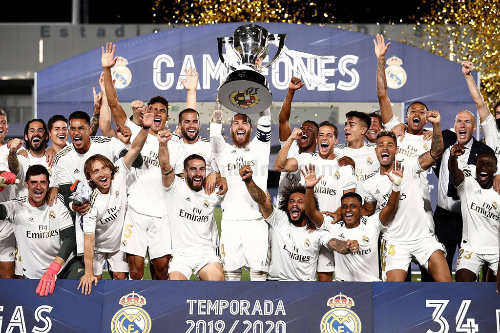 Real Madrid chính thức đăng quang La Liga dưới thời HLV Zidane